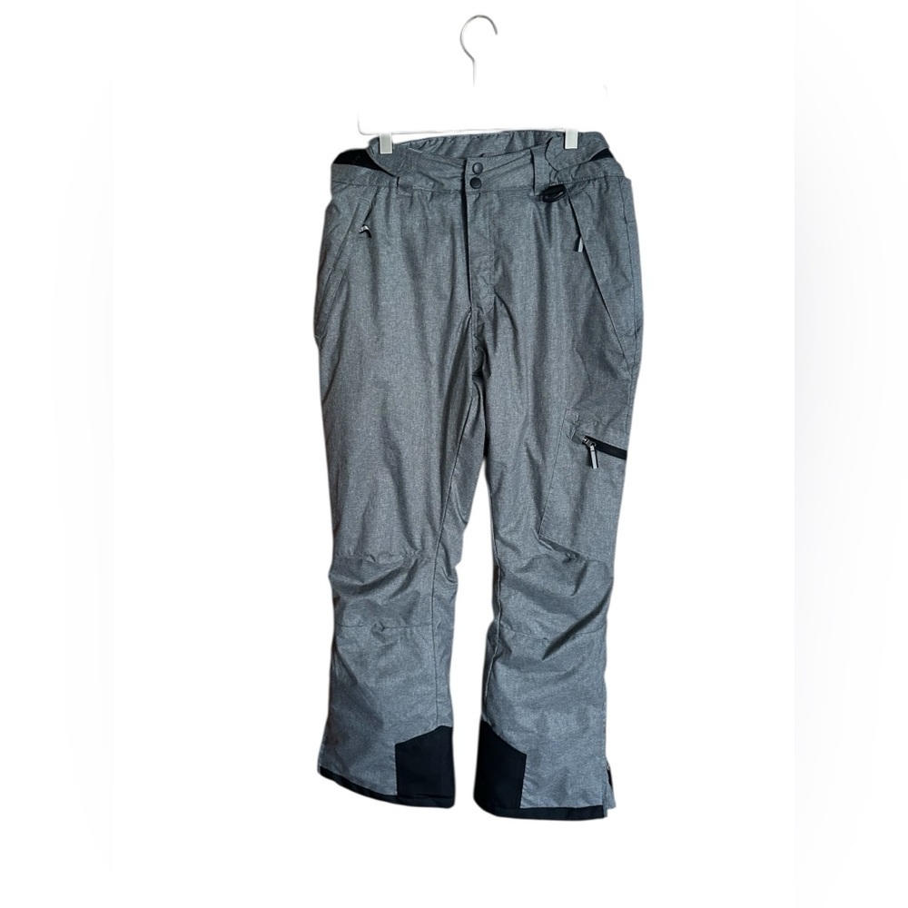 Worn once!! Stylish Gray Women's Boot Cut ski/snow pants